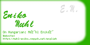 eniko muhl business card